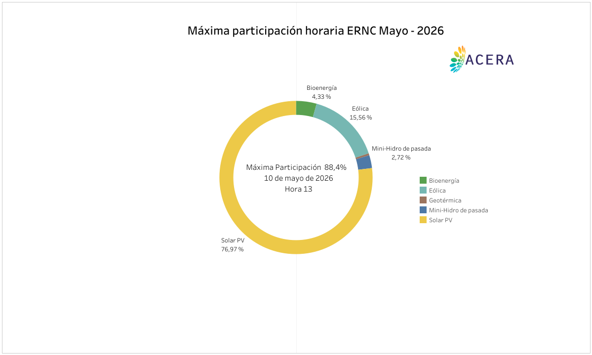 Maxima participacion horaria ERNC 3